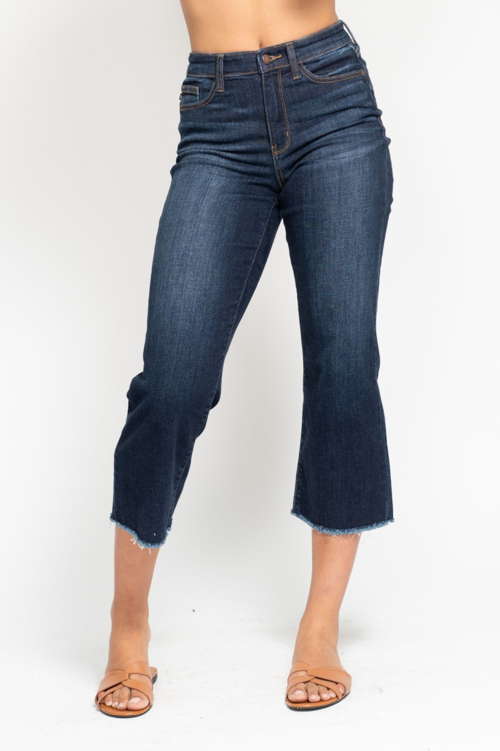 Judy Blue High Waist Cropped Wide Leg