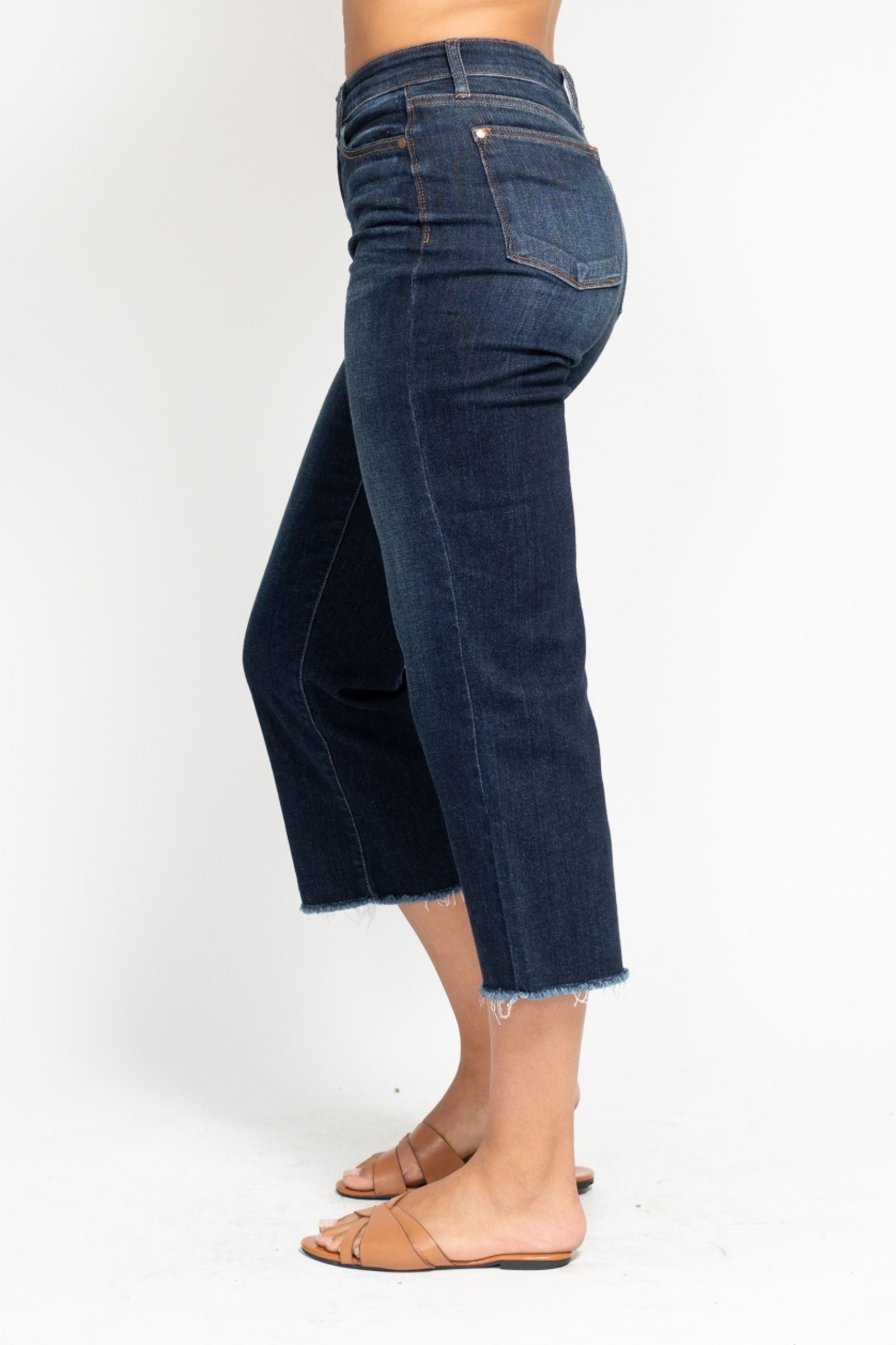Judy Blue High Waist Cropped Wide Leg