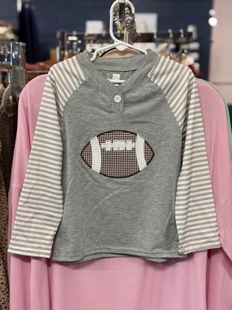 Toddler Boys Long Sleeve Football Shirt