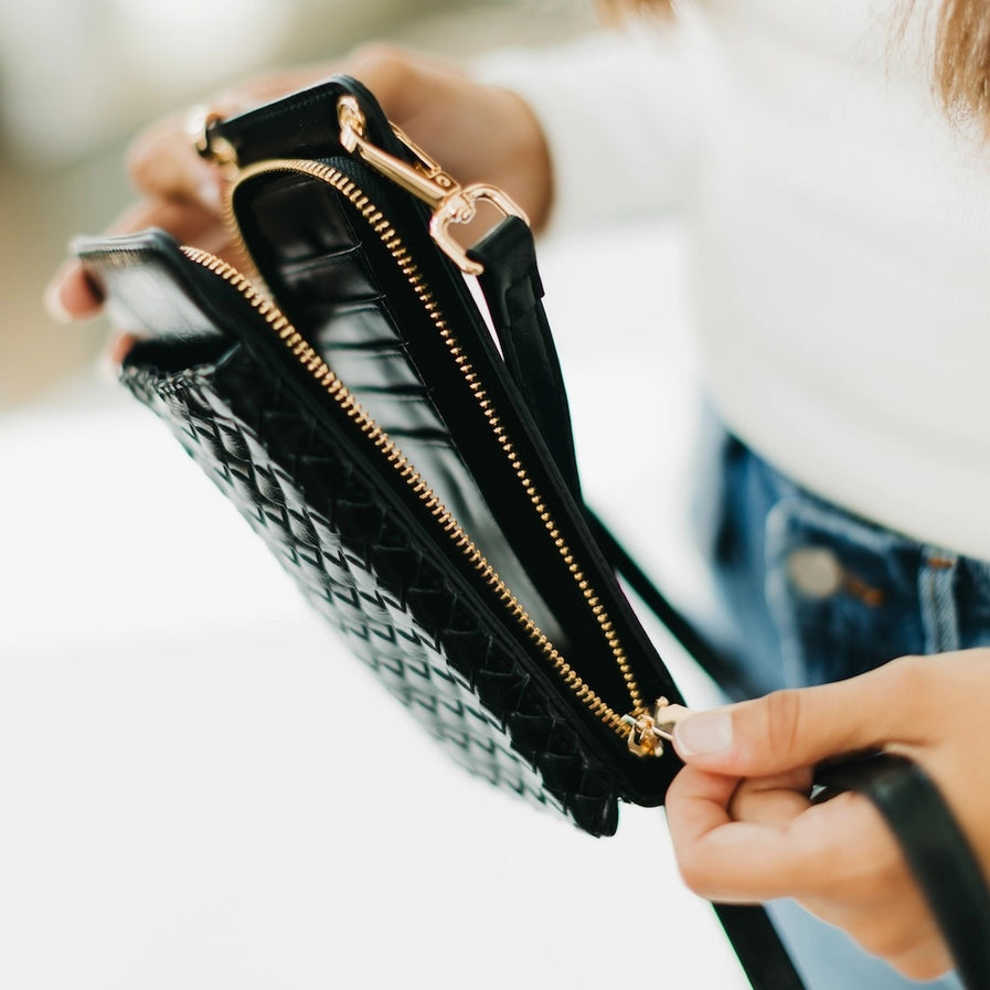 Pretty Simple Woven Double Duty Phone Bag