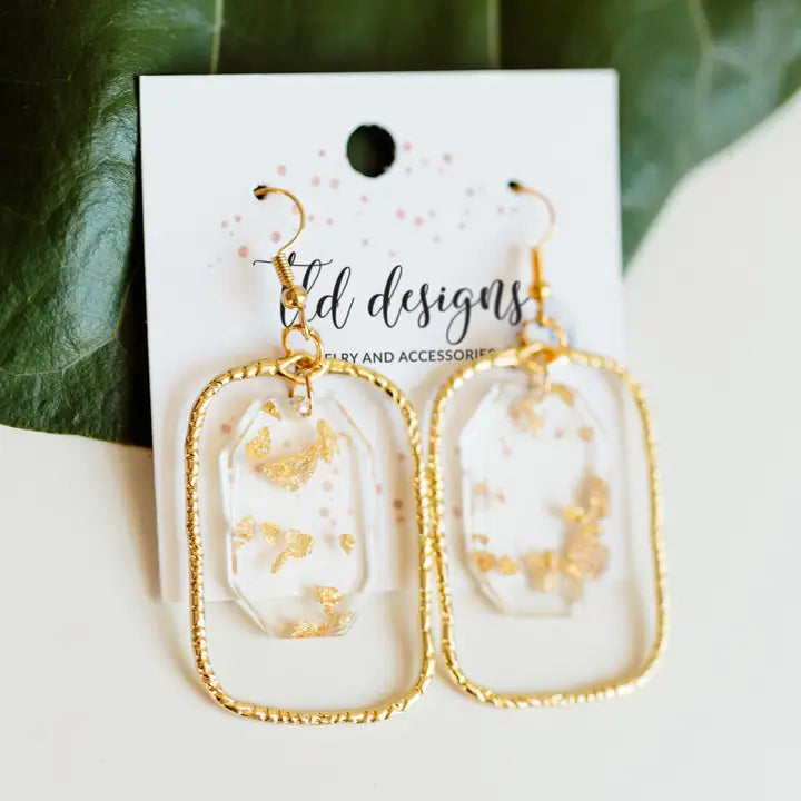 TLD Designs Gold Flecks Earrings
