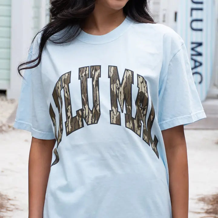 Lulu Mac Adult Butter Tshirt With Mossy Oak Bottomland