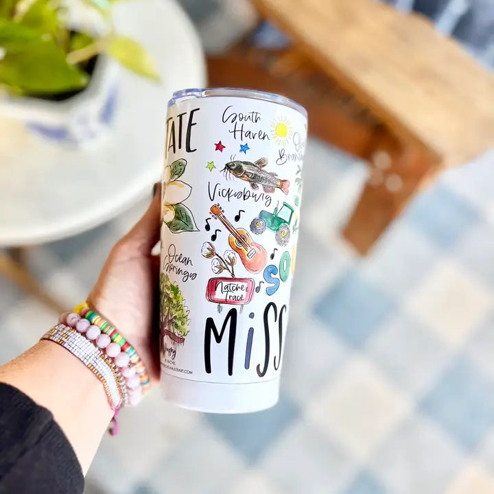Mississippi Tumbler, 20 oz, State Design