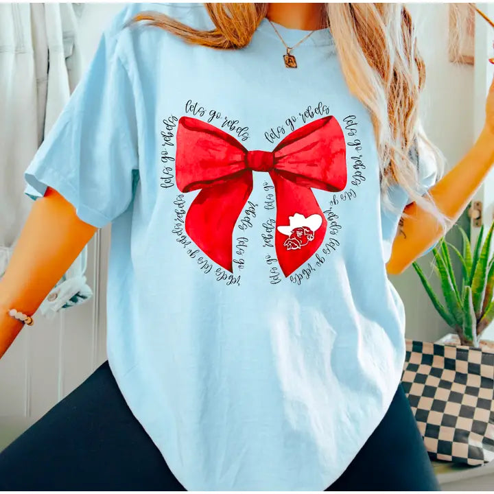 Coquette Rebels Bow Graphic Tee