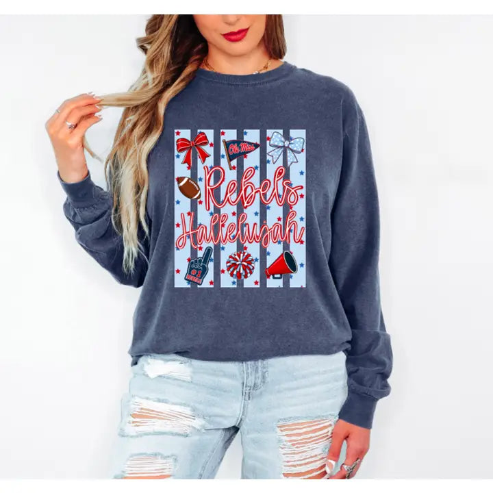 Rebels Hallelujah Comfort Color Long Sleeve