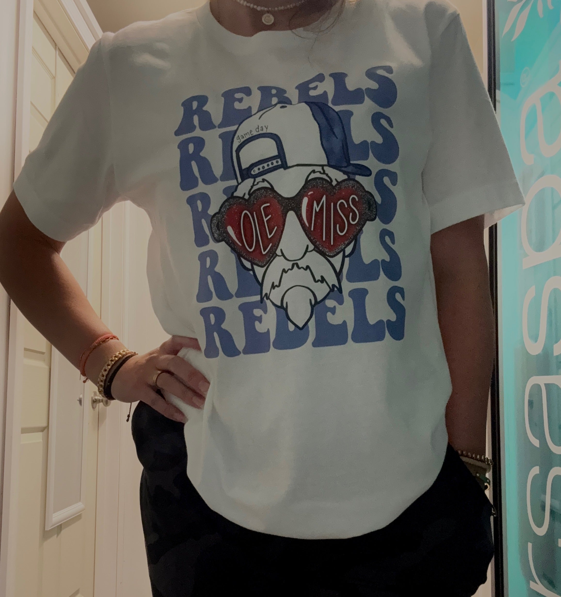 Preppy Mascot Rebels Game Day Tee