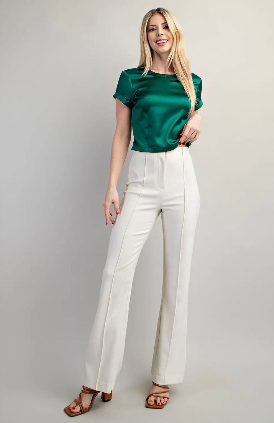 Glam Flare High-Waisted Pants
