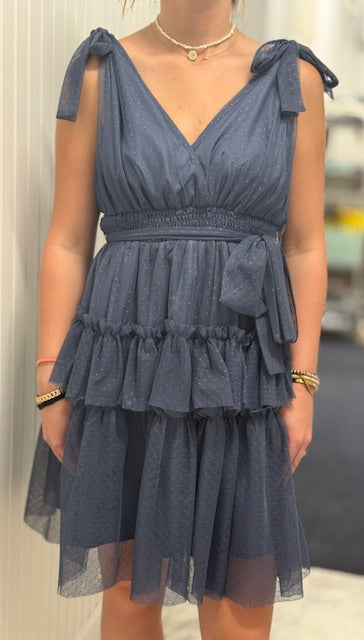 Madelyn Dark Cloud Mini Dress