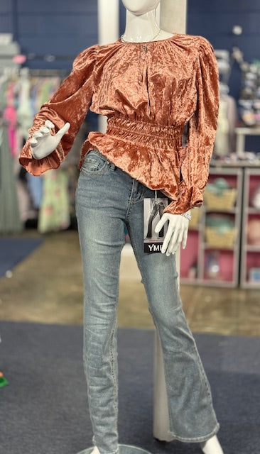 YMI Junior Mid Rise Heavy Stitch Bootcut