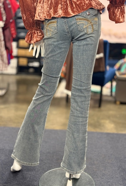YMI Junior Mid Rise Heavy Stitch Bootcut