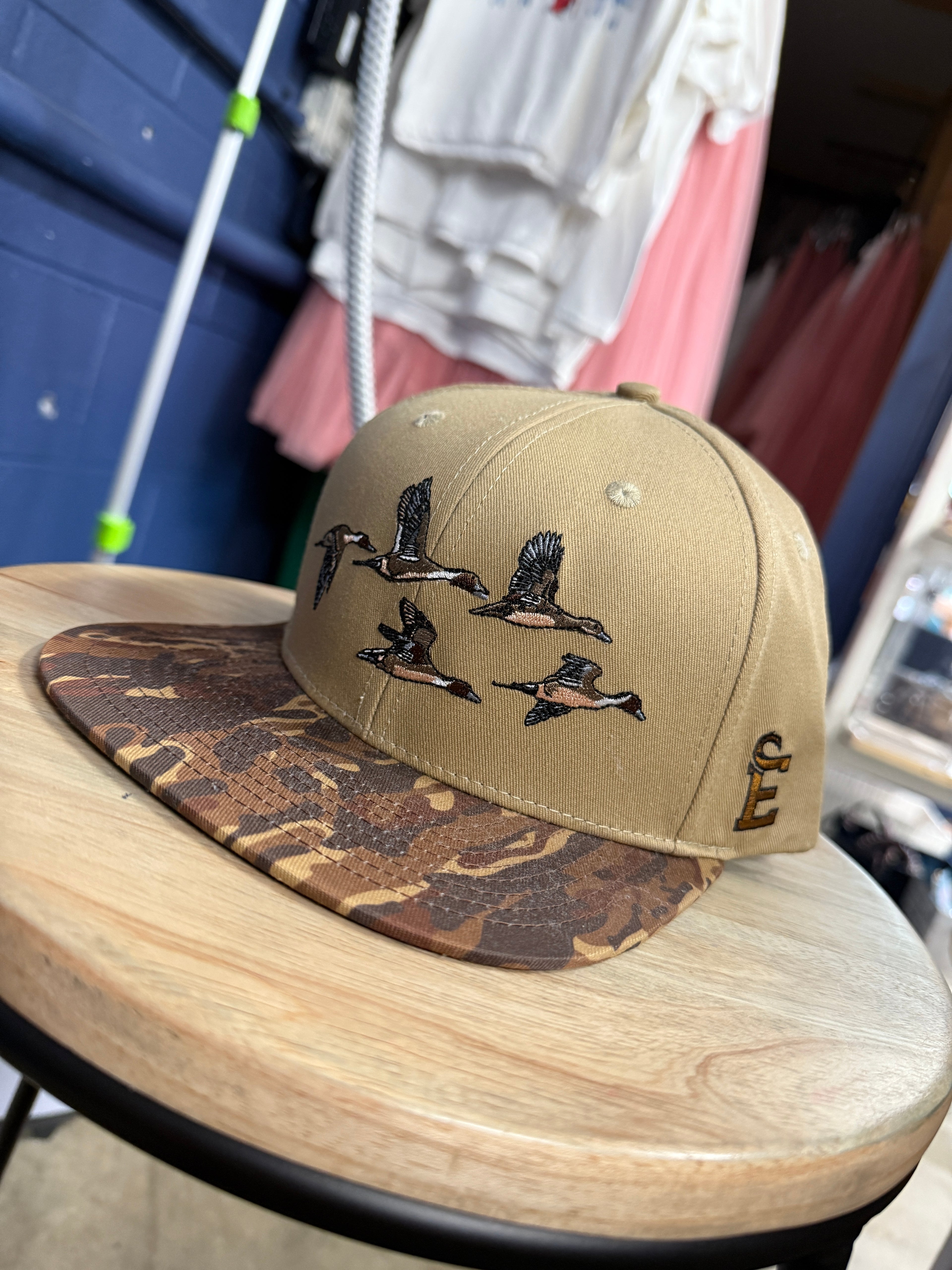 Embry Outdoors Brown Ranch Camo Flock Hat