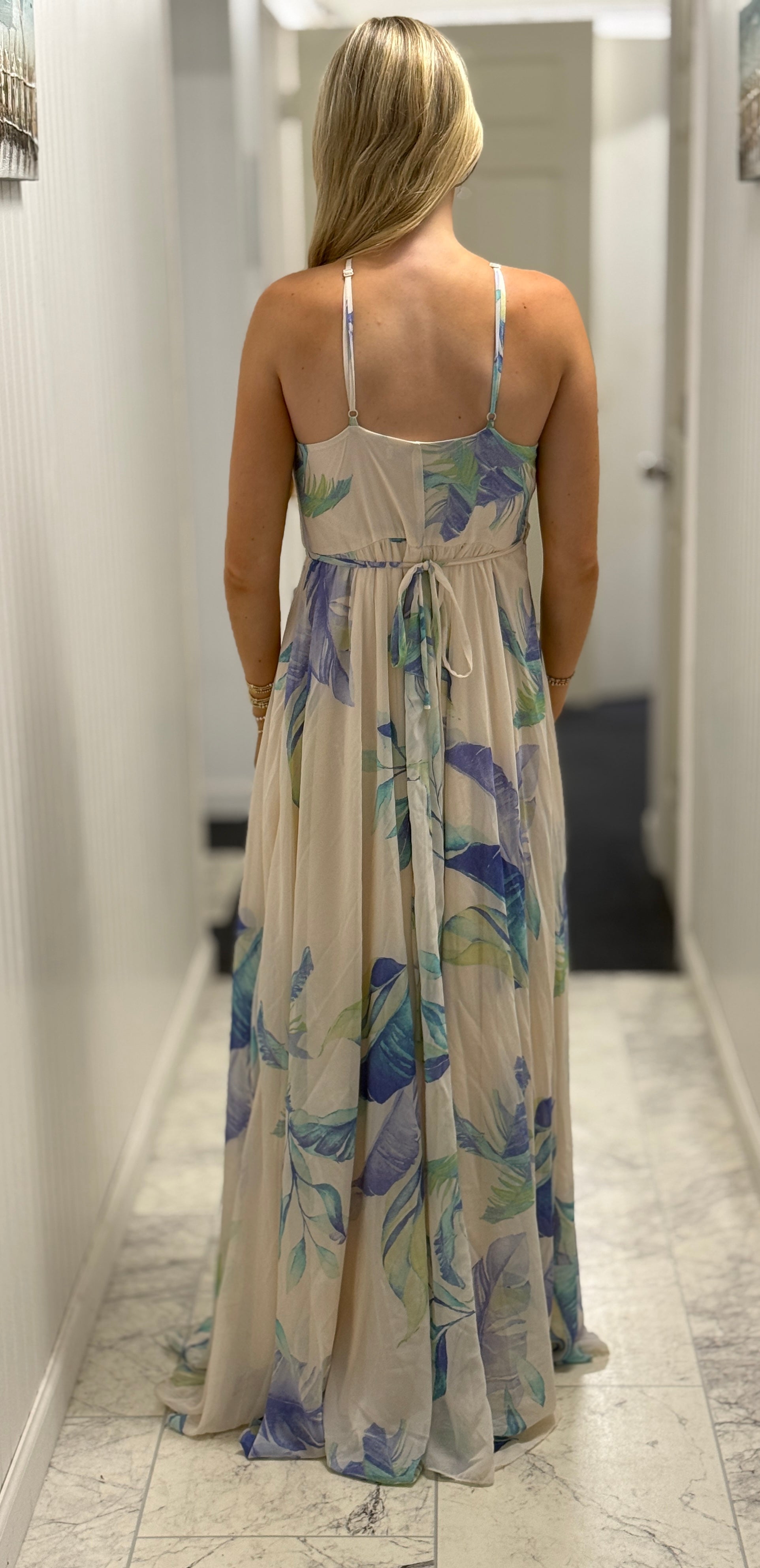 Floral Mix Wrap Maxi Dress