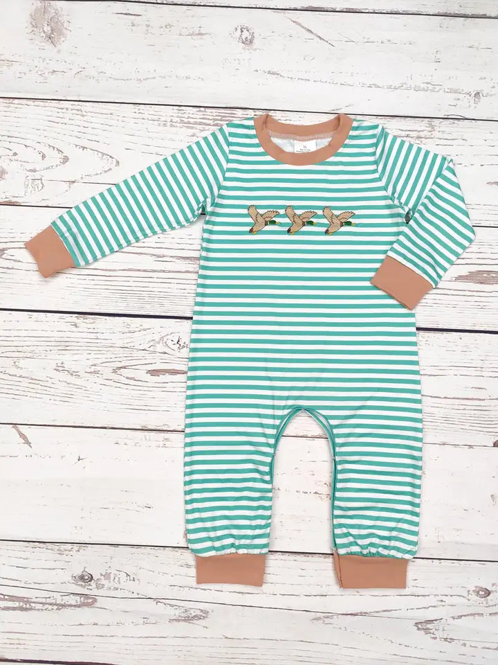 Infant Boy Duck Embroidery Clothes