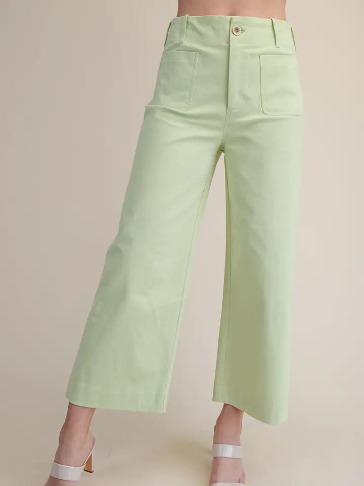 Colette Cropped Wide-Leg Pants