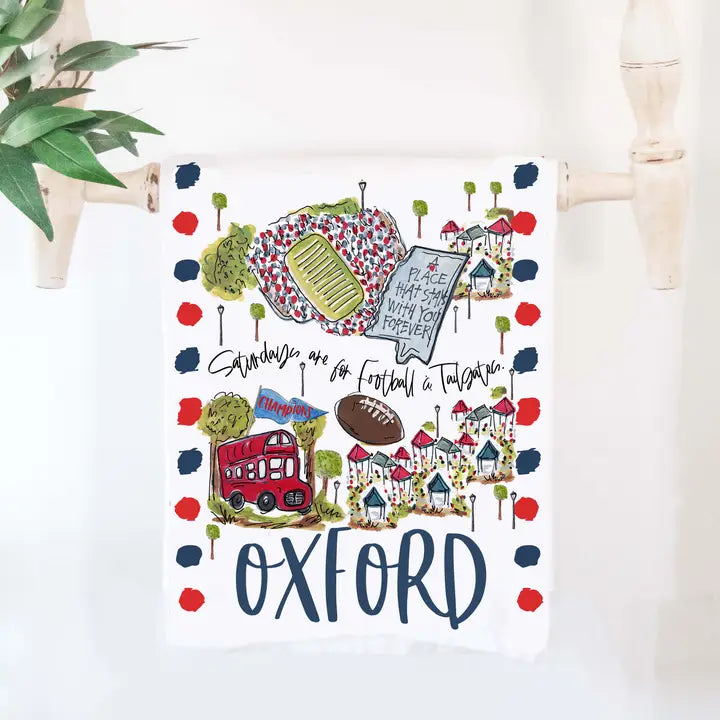 Oxford MS Tea Towel