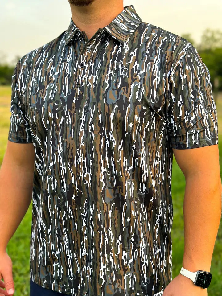 Embry Outdoors Ranch Camo Golf Polo